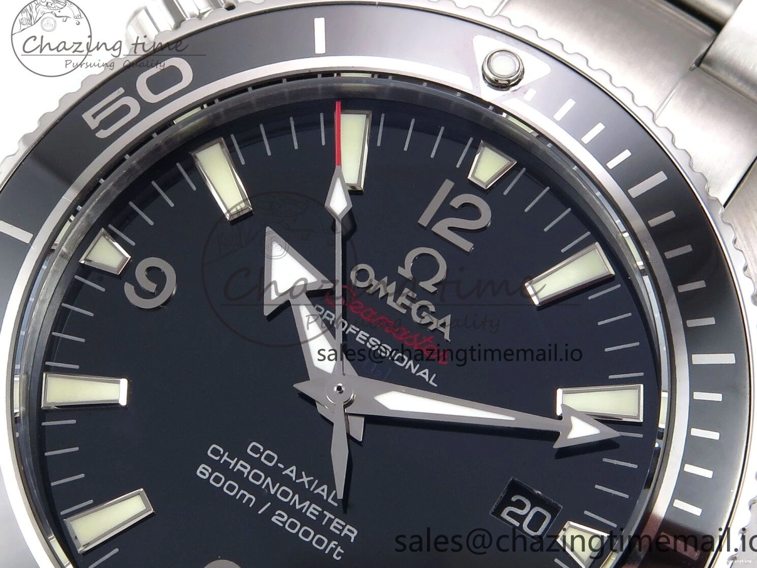 0405 Seamaster “LMPO” OMF 1:1 Best Edition Black Dial on SS Bracelet A Tailored 7703